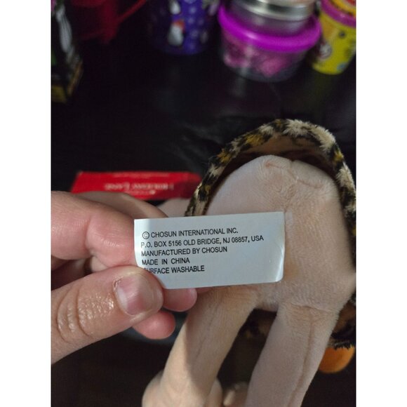 2008 Macys Holiday Lane Caveman Soft Plush Doll Stuffed Animal Leopard Dress - Picture 6 of 8